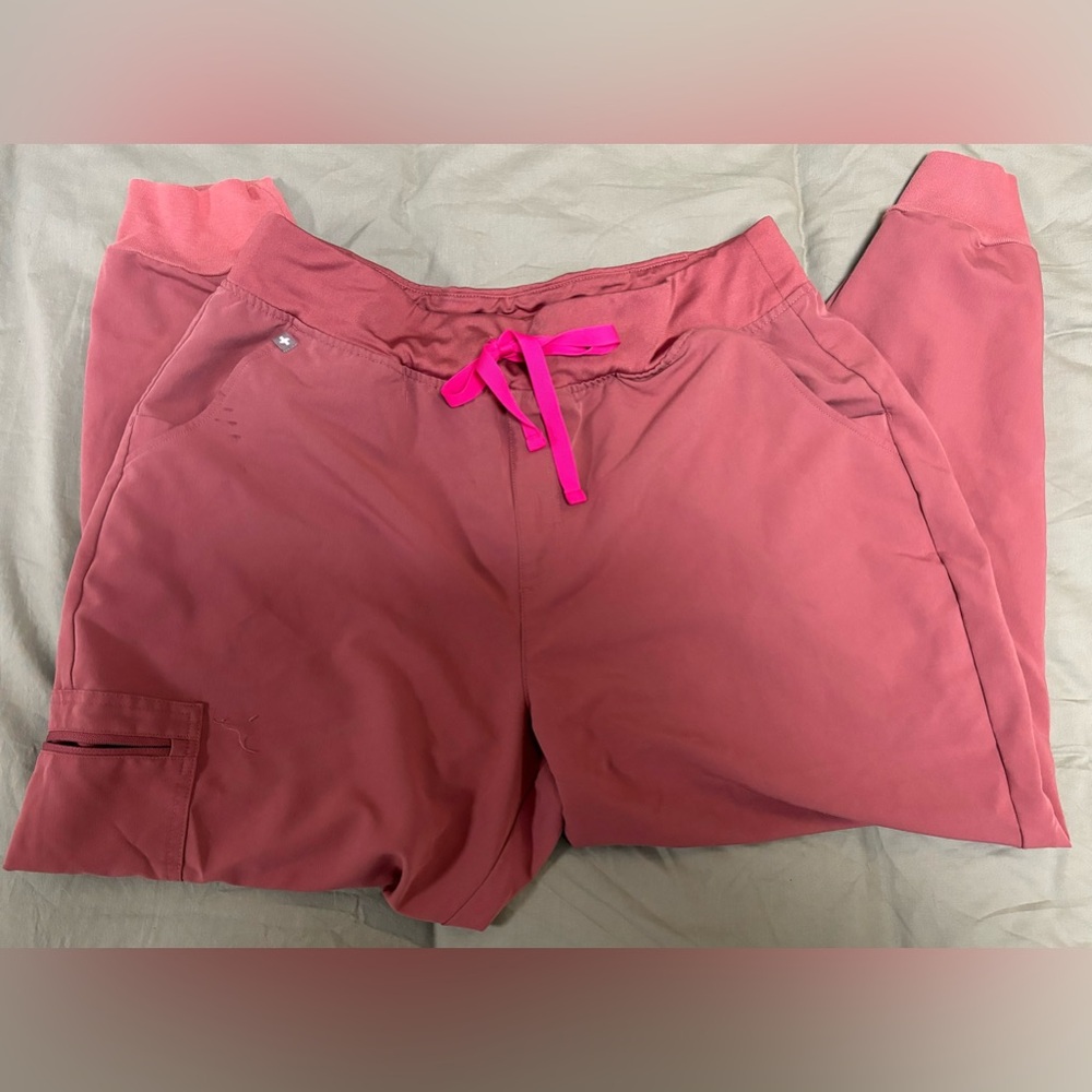 Figs High Waisted Mauve Zamora Joggers